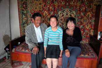 Picture of family of Mongolian Boot makers